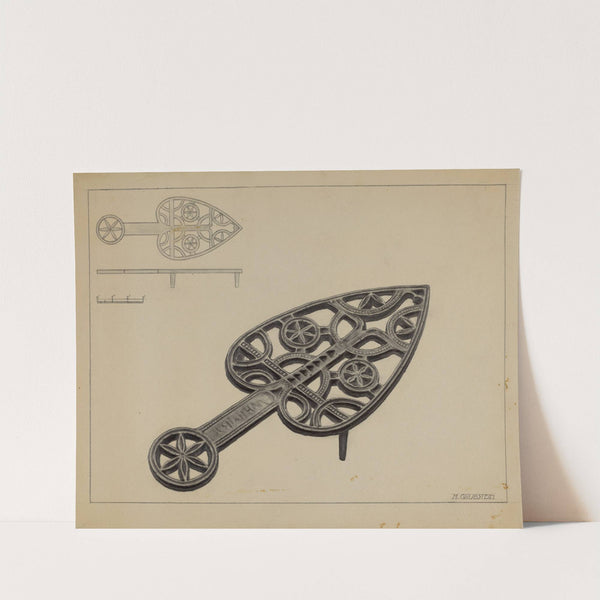 Pa. German Flat-iron Holder by Milton Grubstein