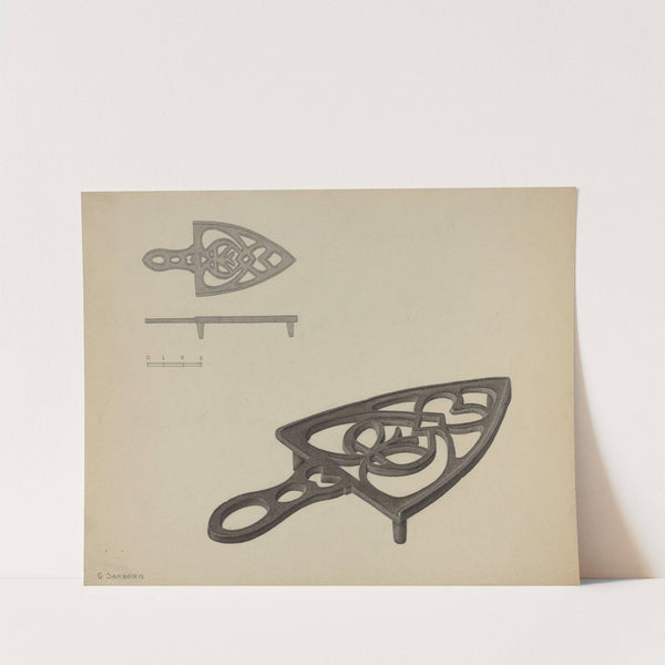 Pa. German Flat-iron Holder by Gordon Sanborn