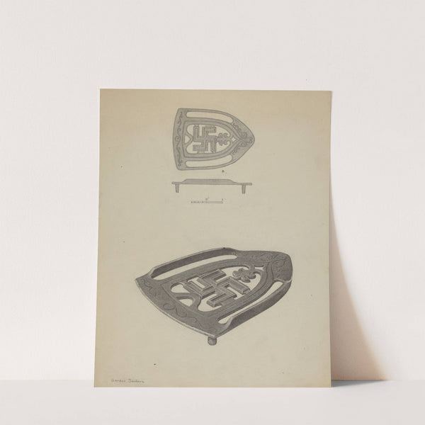 Pa. German Flat-iron Holder by Gordon Sanborn