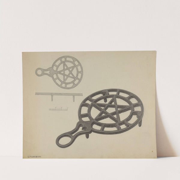 Pa. German Flat-iron Holder by Gordon Sanborn