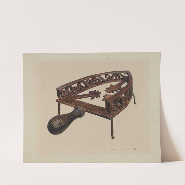 Pa. German Flat-iron Stand by Amos C. Brinton