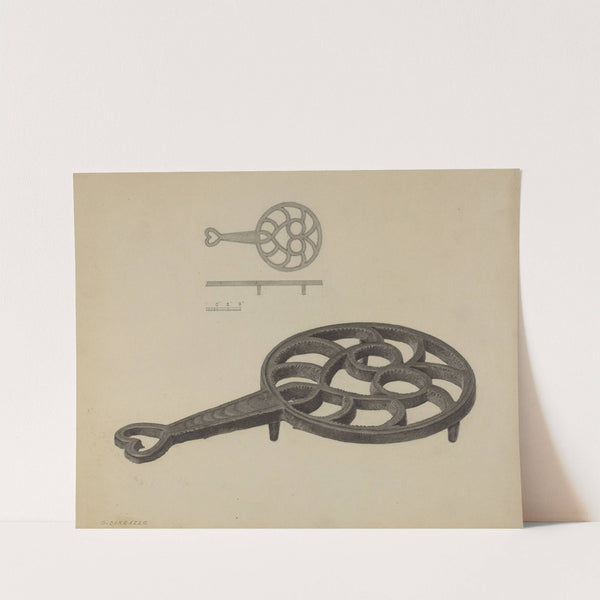 Pa. German Flatiron Holder (c. 1938) by Salvatore Borrazzo