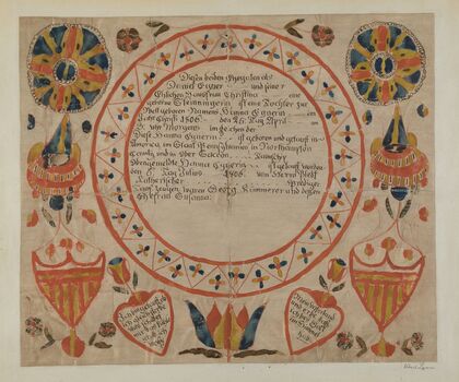 Pa. German Fraktur