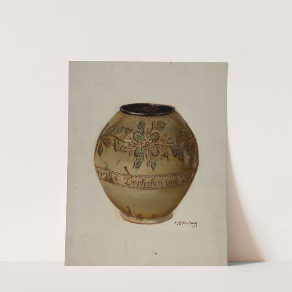 Pa. German Jar by Eugene Shellady