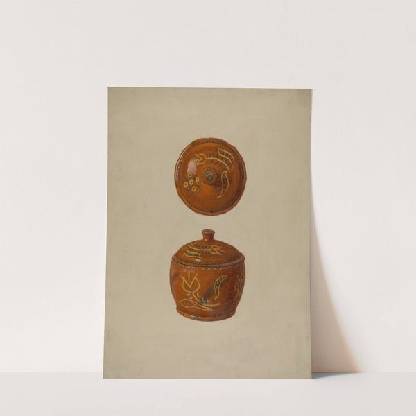 Pa. German Jar with Cover by Max Soltmann