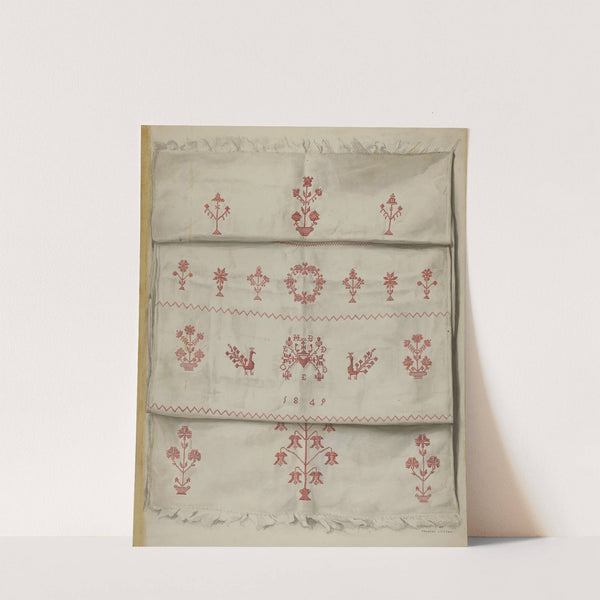 Pa. German Linen Towel by Frances Lichten