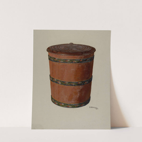 Pa. German Pail and Cover by Eugene Shellady
