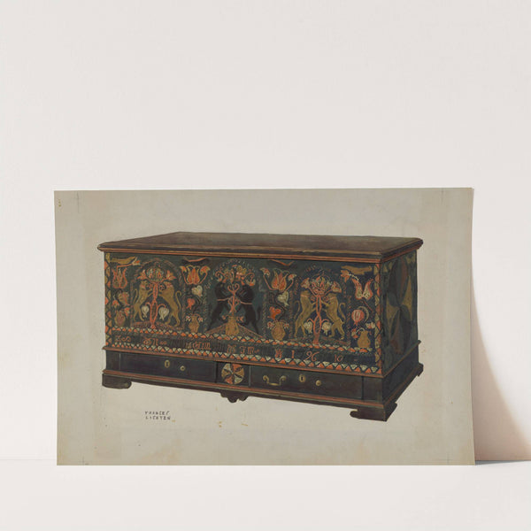 Pa. German Painted Chest by Frances Lichten