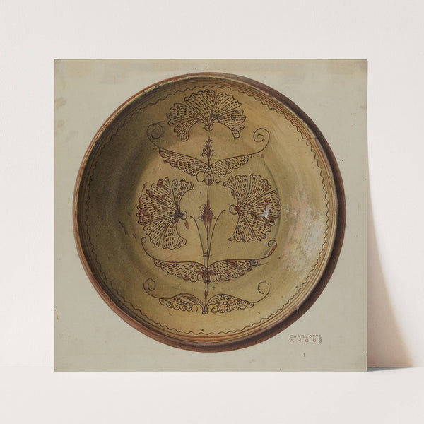 Pa. German Pie Dish by Charlotte Angus