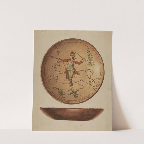 Pa. German Pie Plate by American 20th Century