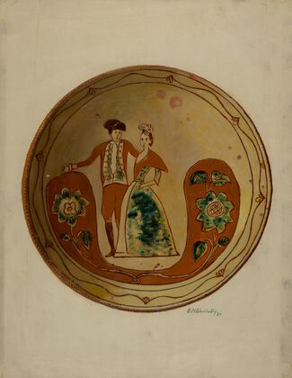 Pa. German Pie Plate