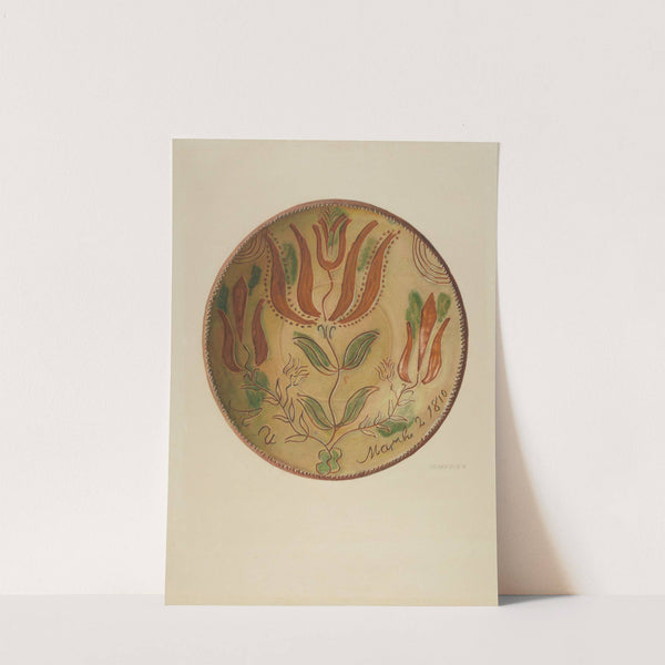Pa. German Plate (1935-1942) by Austin L. Davison