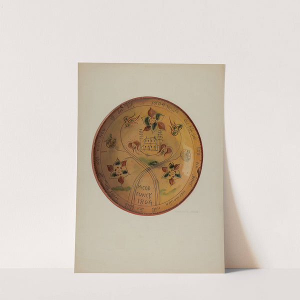 Pa. German Plate by Charlotte Angus