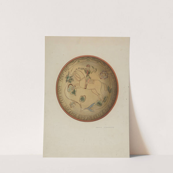 Pa. German Plate (1937) by Eugene Shellady