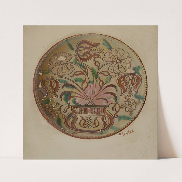 Pa. German Plate (c. 1936) by William L. Antrim