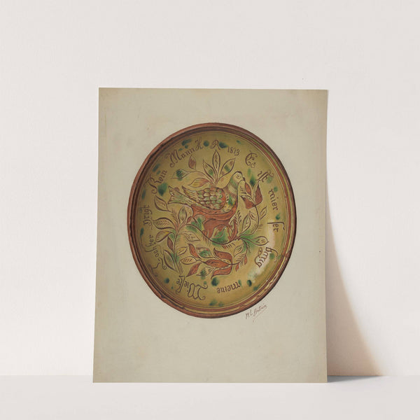 Pa. German Plate by William L. Antrim