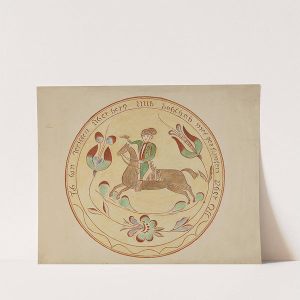 Pa. German Plate by American 20th Century