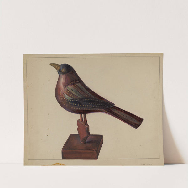 Pa. German Robin Figurine by Mina Lowry