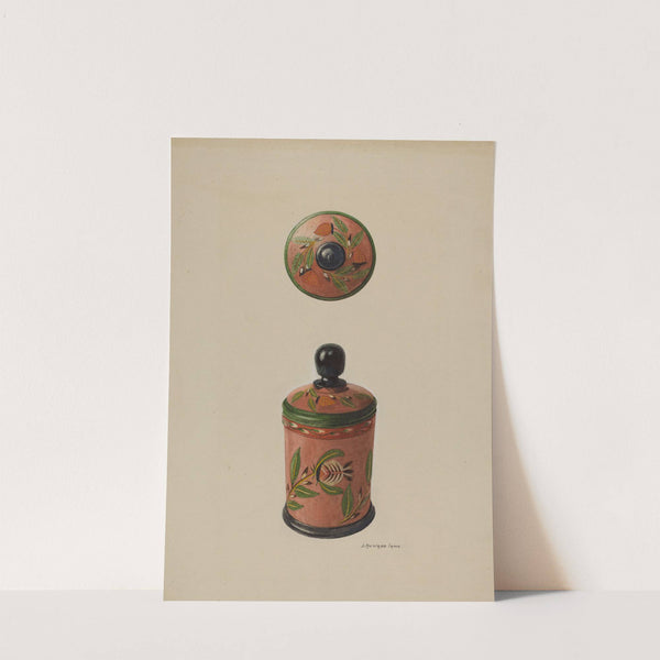 Pa. German Saffron Box by J. Howard Iams