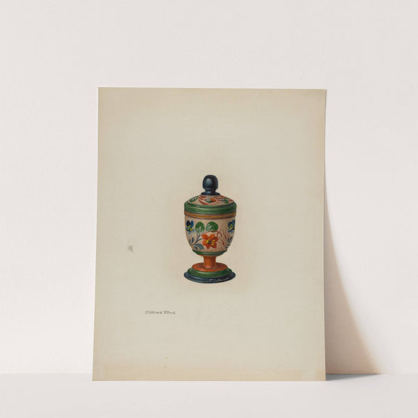 Pa. German Saffron Box by Mildred Ford