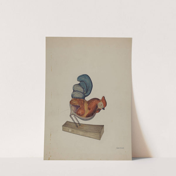 Pa. German Squeak Toy Rooster by Frank McEntee