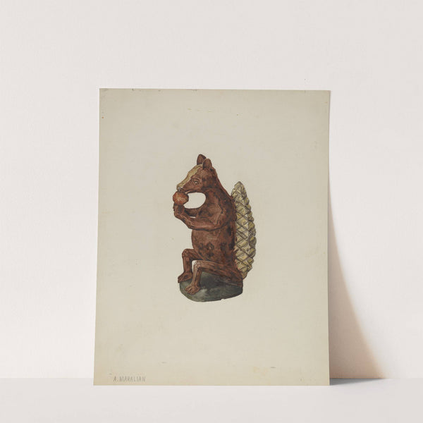 Pa. German Squirrel Figure by Arsen Maralian