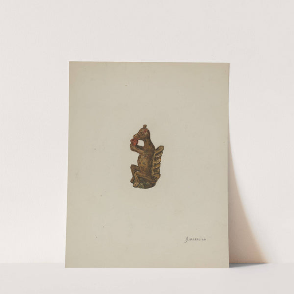 Pa. German Squirrel Figurine by Arsen Maralian