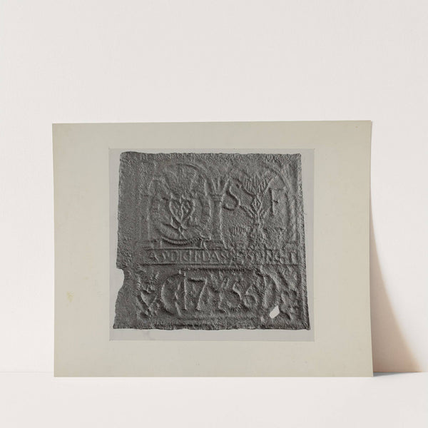 Pa. German Stove Plate by Charles Von Urban