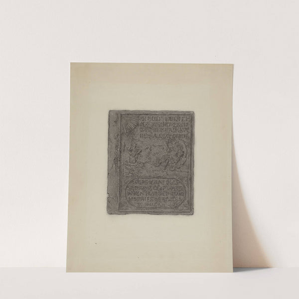 Pa. German Stove Plate by Elmer G. Anderson