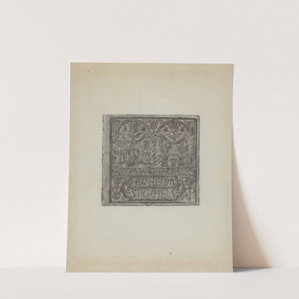 Pa. German Stove Plate by Elmer G. Anderson