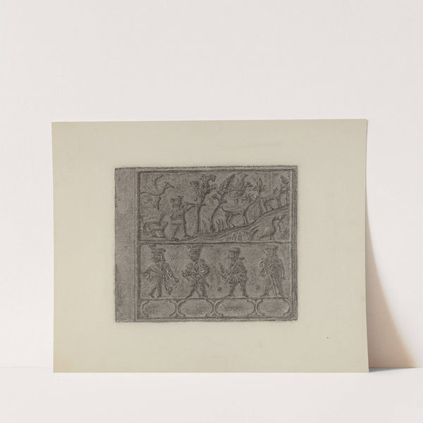 Pa. German Stove Plate by Elmer G. Anderson