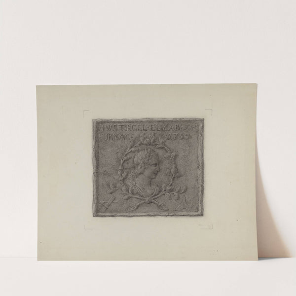 Pa. German Stove Plate (c. 1936) by Elmer G. Anderson