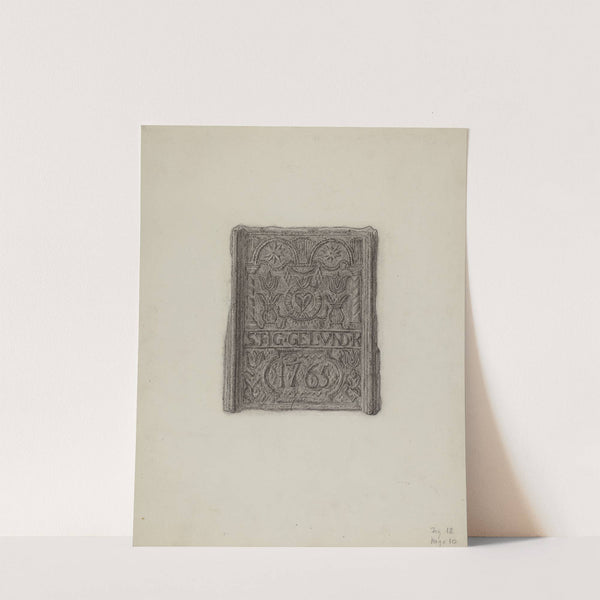 Pa. German Stove Plate by Elmer G. Anderson