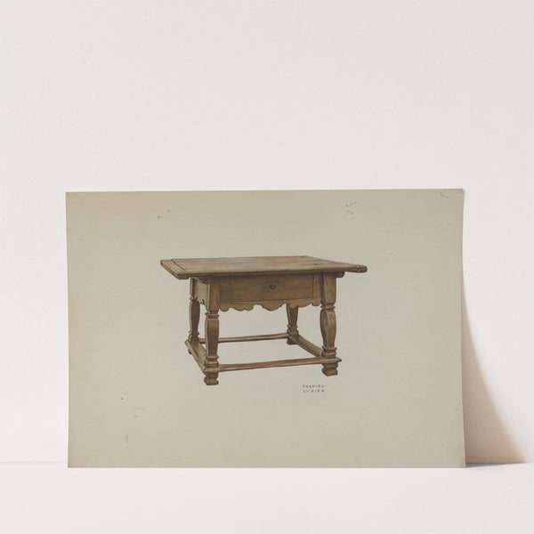 Pa. German Table by Frances Lichten