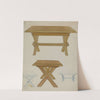 Pa. German Trestle Table by Lawrence Porth
