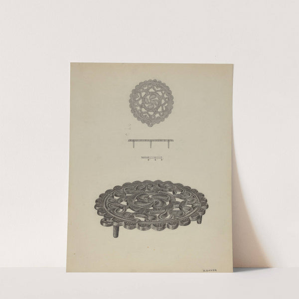 Pa. German Trivet by Herman Bader