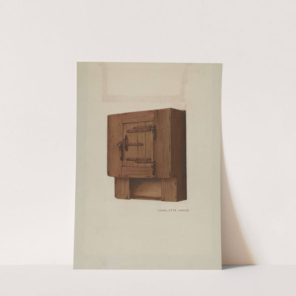 Pa. German Wall Corner Cupboard by Charlotte Angus