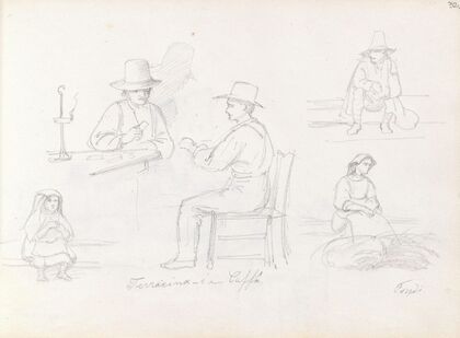 På kafé i Terracina (1842)