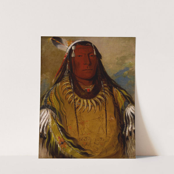 Pa-Ris-Ka-Roó-Pa, Two Crows, a Chief by George Catlin
