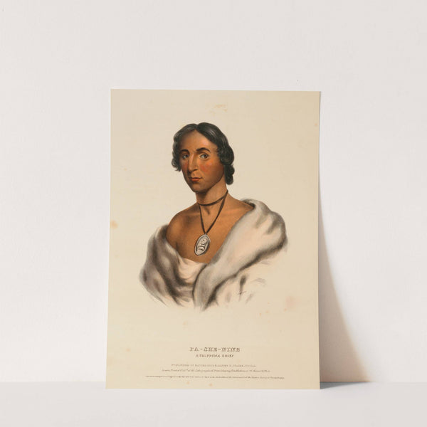 Pa-She-Nine. A Chippewa Chief (1843) by Charles Bird King