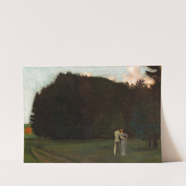Paar am Waldrand by Franz von Stuck