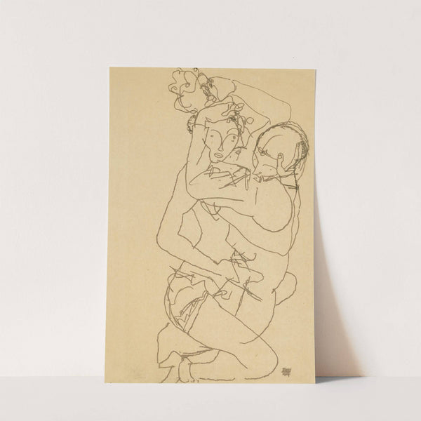 Paar Im Umarmung (Couple embracing) (1914) by Egon Schiele