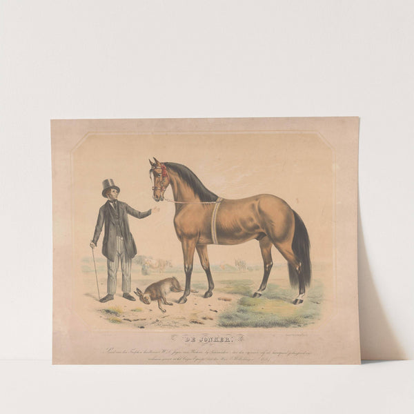 Paard van W.L. de Jager uit Wartena De Jonker (1851-1861) by Pieter Wilhelmus van de Weijer