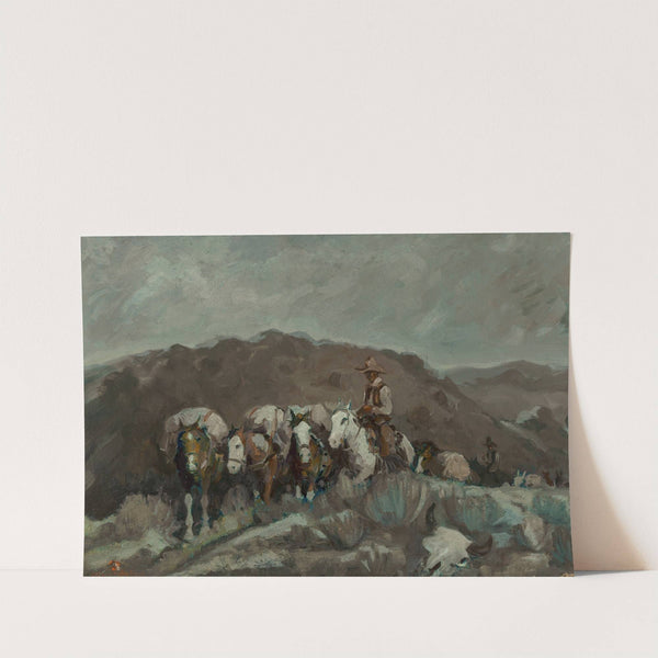 Pack Train at Night by LaVerne Nelson Black