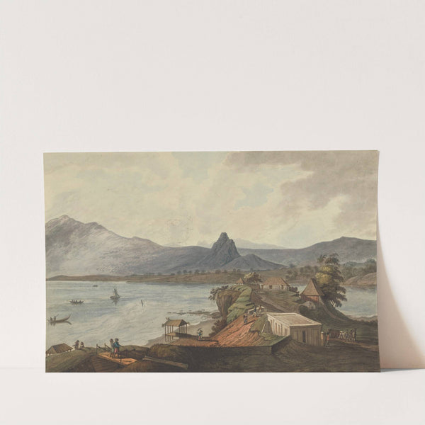 Padre's Rock and Sugar Loaf Mountain from Bencooler, Sumatra, 1799 by Joseph Constantine Stadler