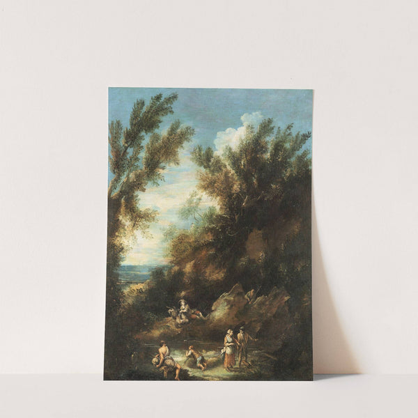 Paesaggio con figure by Antonio Francesco Peruzzini