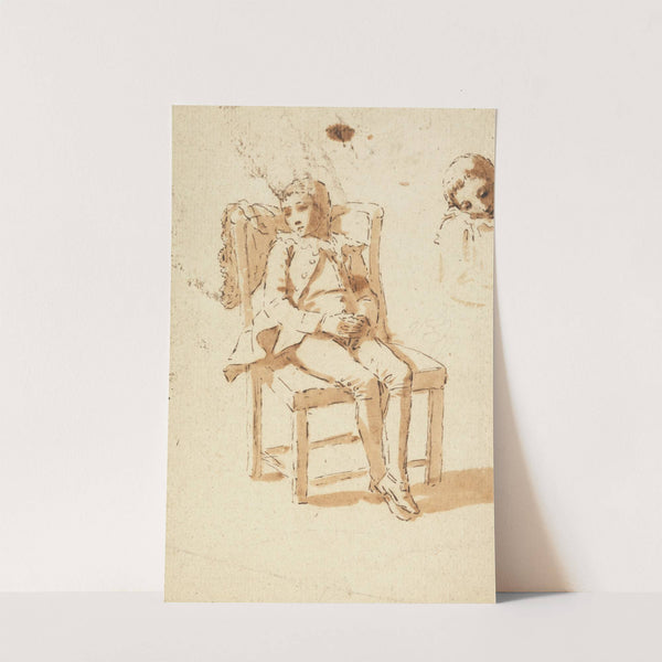 Page Boy Asleep by Benjamin West