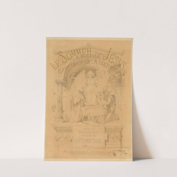 Page de couverture pour la mélodie Le sommeil de Jésus by Luc-Olivier Merson