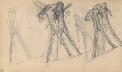 Page from the Sketchbook with Figure Studies
