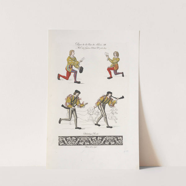 Pages de la cour de Louis XII. MS. des épitres d'Ovide, no. 7231 by Nicolas Xavier Willemin